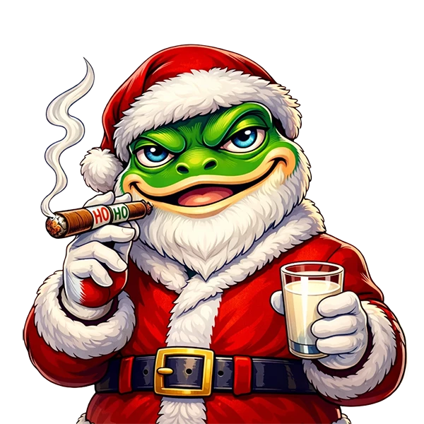 Christmas Mob Boss Frog
