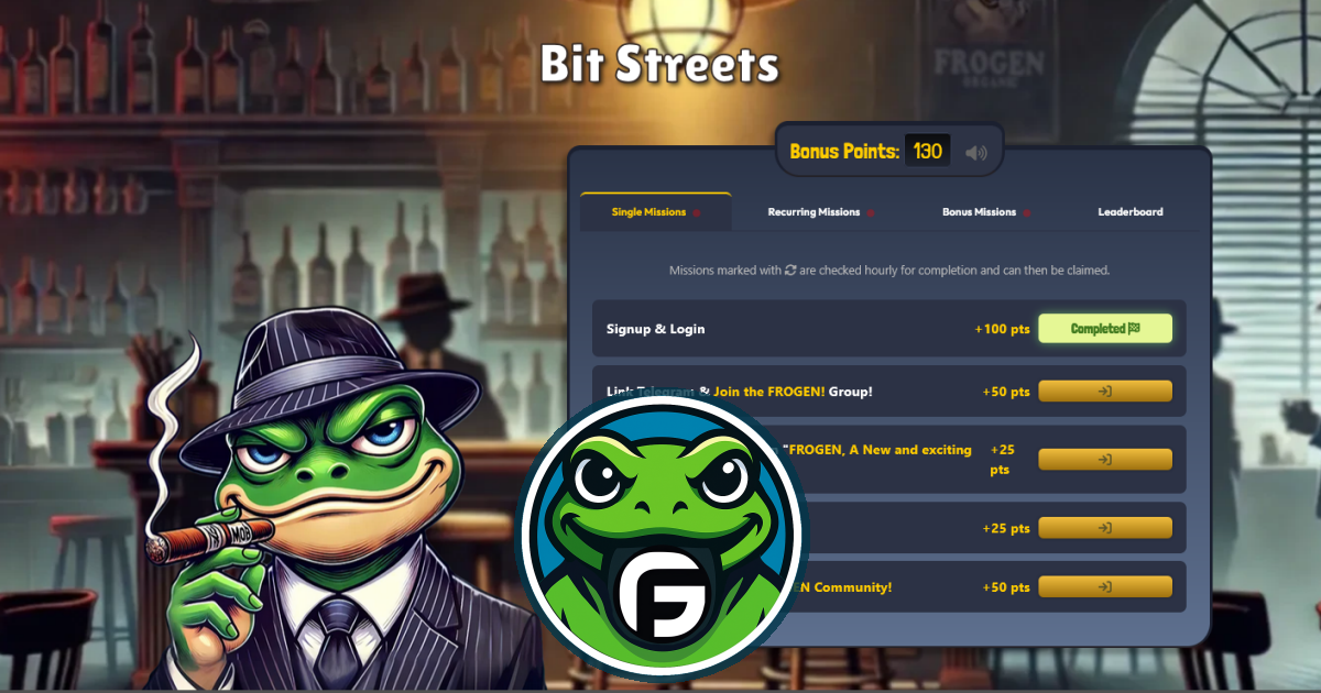 Bit Streets Is Live: It’s Time to Leave the Home Swamp and Hit the Streets to Make Some Dough 🐸💸