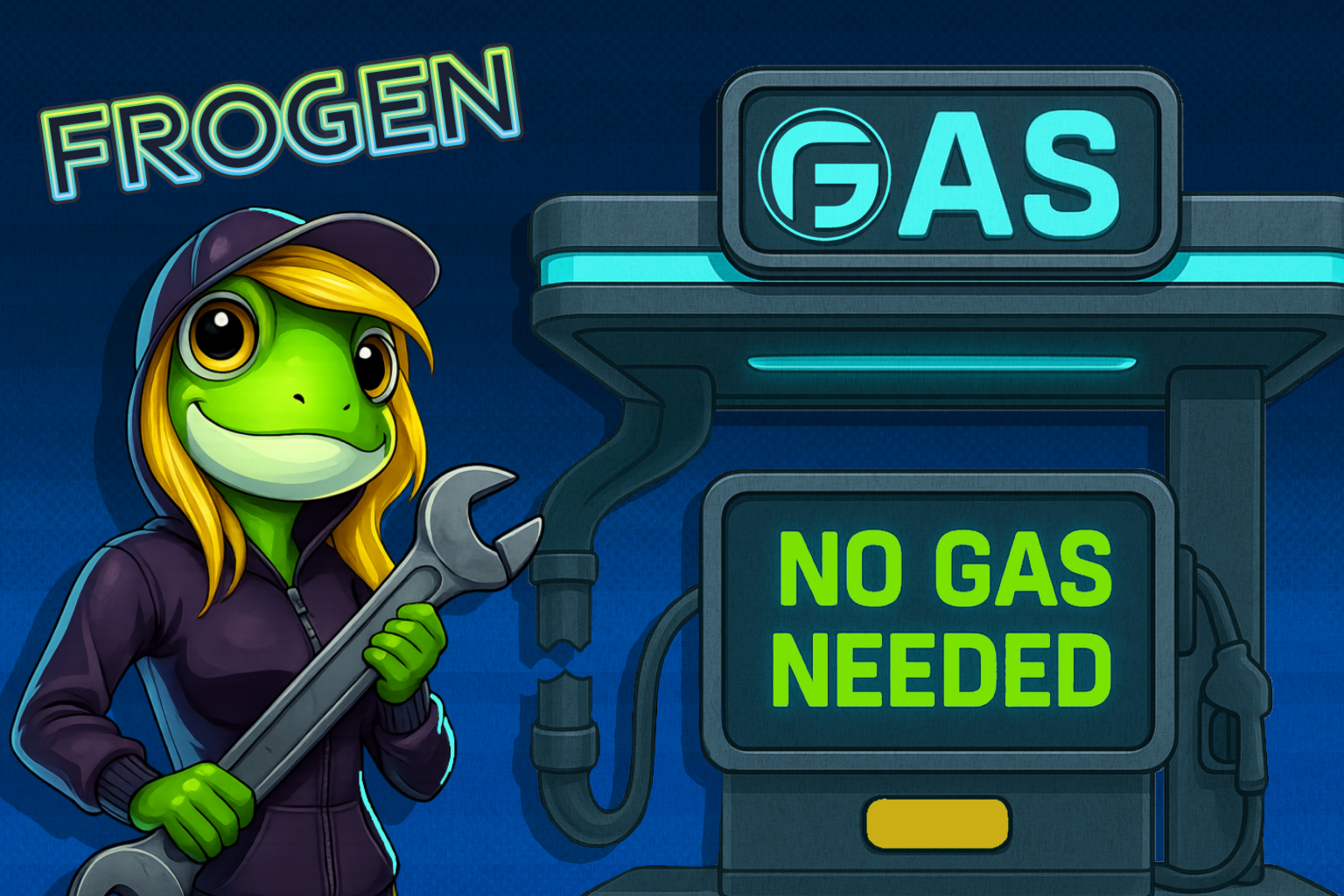 FROGEN Announces World’s First 100% Gasless Meme-Powered Hybrid Token